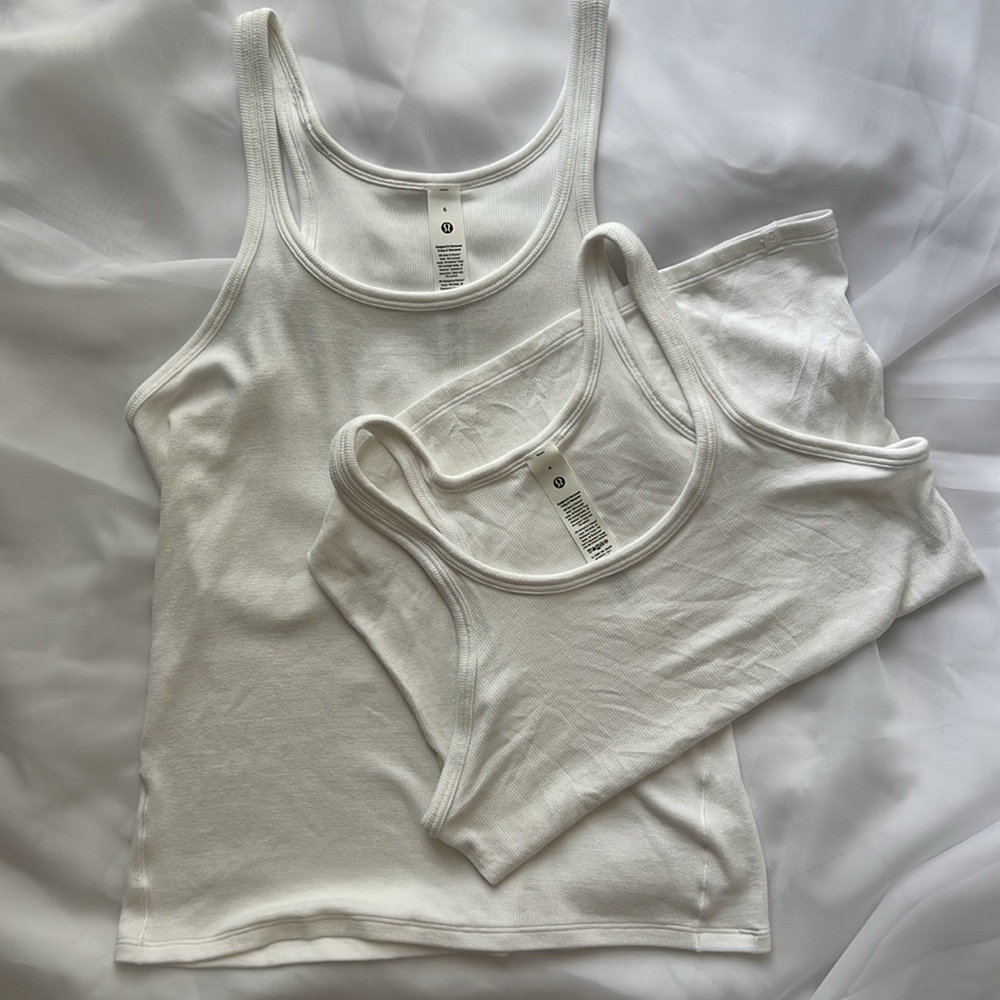 NWOT Lululemon Hold Tight Thin Strap Racerback Tank Top
White